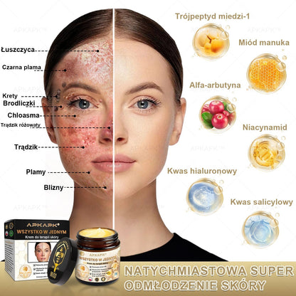 🎅APKAPK™ Skuteczny krem do kompleksowej pielęgnacji skóry, 🧑‍⚕️🧑‍⚕️🧑‍⚕️zatwierdzony przez Polskie Towarzystwo Dermatologiczne (PTD) oraz  – Państwowy Zakład Higieny (PZH).