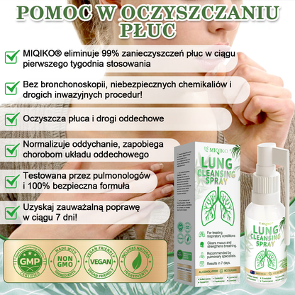 [Oficjalny flagowy sklep marki]👨‍⚕️MIQIKO Zaawansowany spray oczyszczający płuca (☘️zalecany przez specjalistów od płuc☘️)