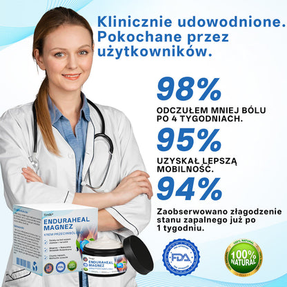Timilk® EnduraHeal magnezowy krem przeciwbólowy (na zapalenie stawów, neuropatie, reumatyzm, urazy sportowe i nie tylko)